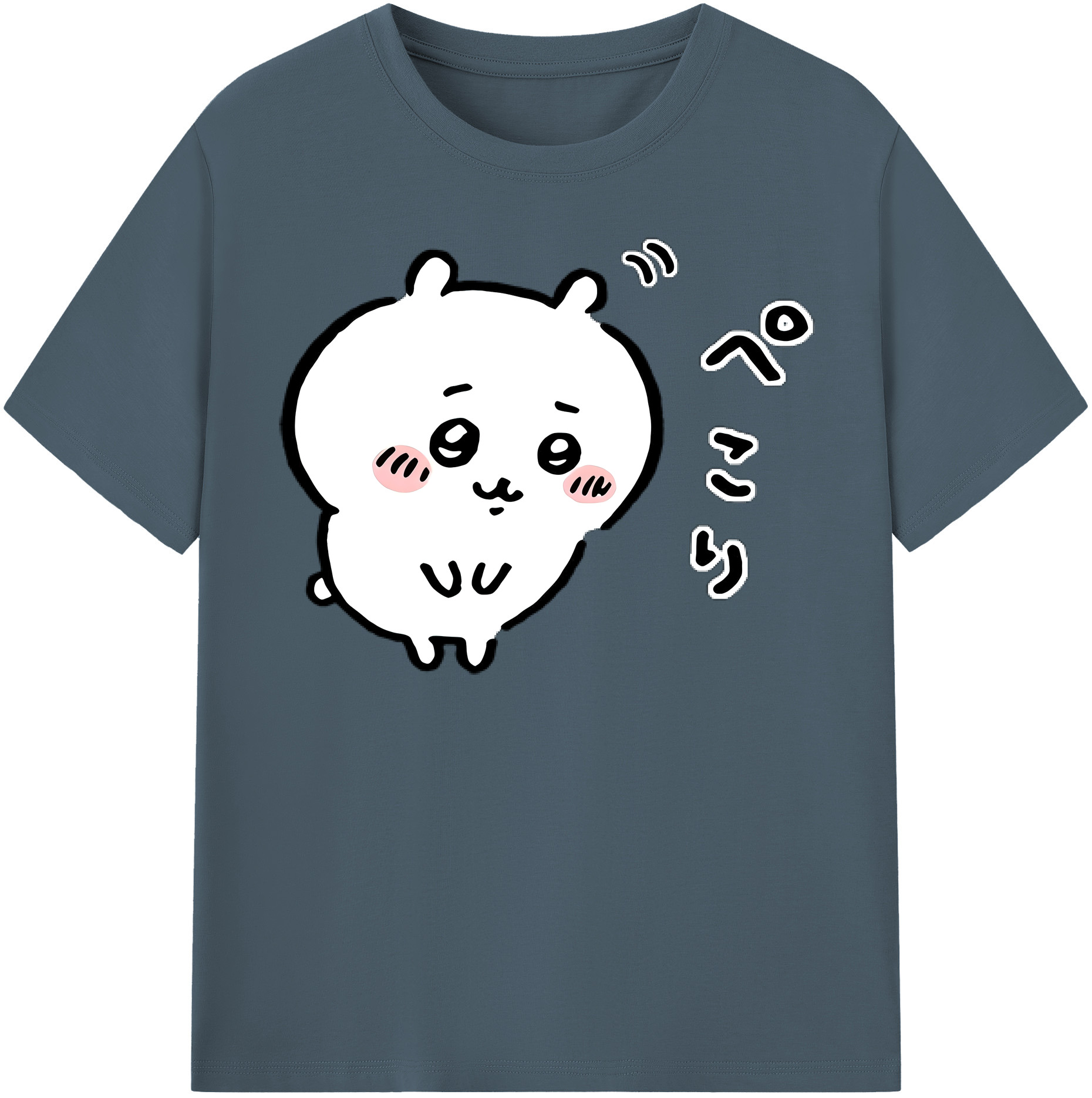 （画像用） ちいかわ ちいかわ Chii-kawa chiikawa 綿100％半袖Tシャツ（フロントプリント）